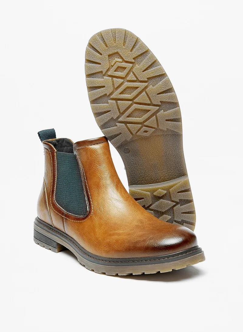 ال بي ال من شو اكسبرس Men Solid Slip-On Chelsea Boots