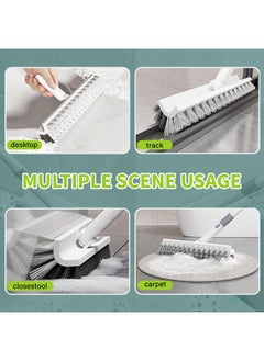 Generic Grout Brush with Long Handle, 48" Grout Cleaner for Tile Floors, Double-Sided Scrub Brush, Floor Broom with V-Shape Stiff Bristles for Bathroom, Patio, Kitchen, Wall, Corners and Deck  - Image 5