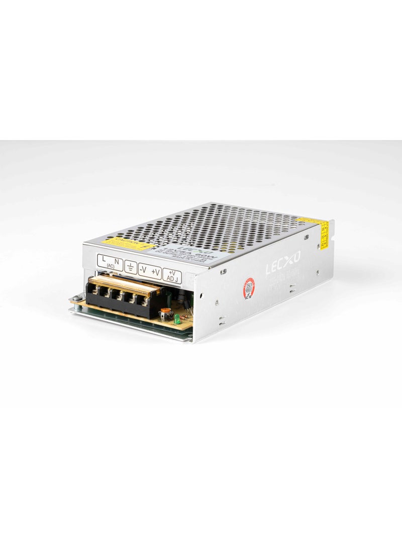ليكسو مزود طاقة معدني عالي الأداء 12V5A – جهد قابل للتعديل 5V/12V/24V، قدرة 1–360 واط، للاستخدام الصناعي وإضاءة LED - Image 1