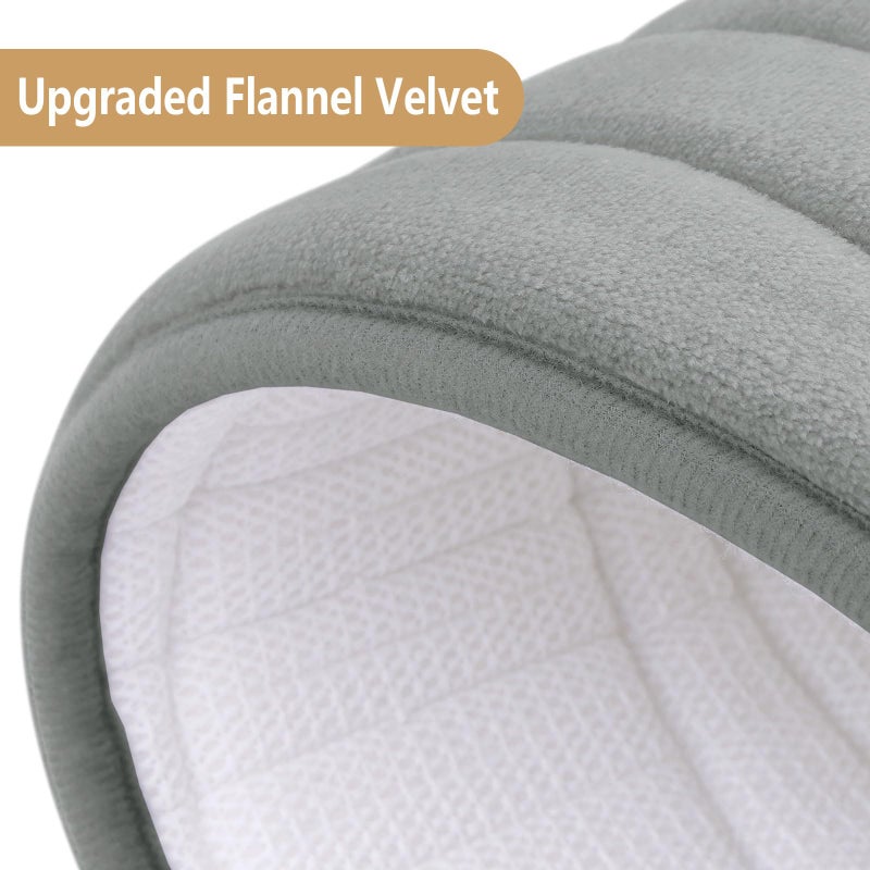 بجند بوجاندا Memory Foam Protch Prug Mat 44x24 Extra Soft and Extorbbent Bath Hats Non-Slip and Machine Respare Bath Srugs for Bathroom Floor Tub and Dower Gray - Image 1