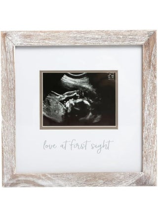 Pearhead Love at First Sight Rustic Sonogram Photo Frame, Baby Ultrasound Keepsake Picture Frame, Gender-Neutral Nursery Décor, 4" x 3" Photo Insert, Distressed Wood - pzsku/ZC28F76D38B6EF2B5ABA3Z/45/1746639213/d2b82f26-51cd-4eba-aff2-179d6f20ef94