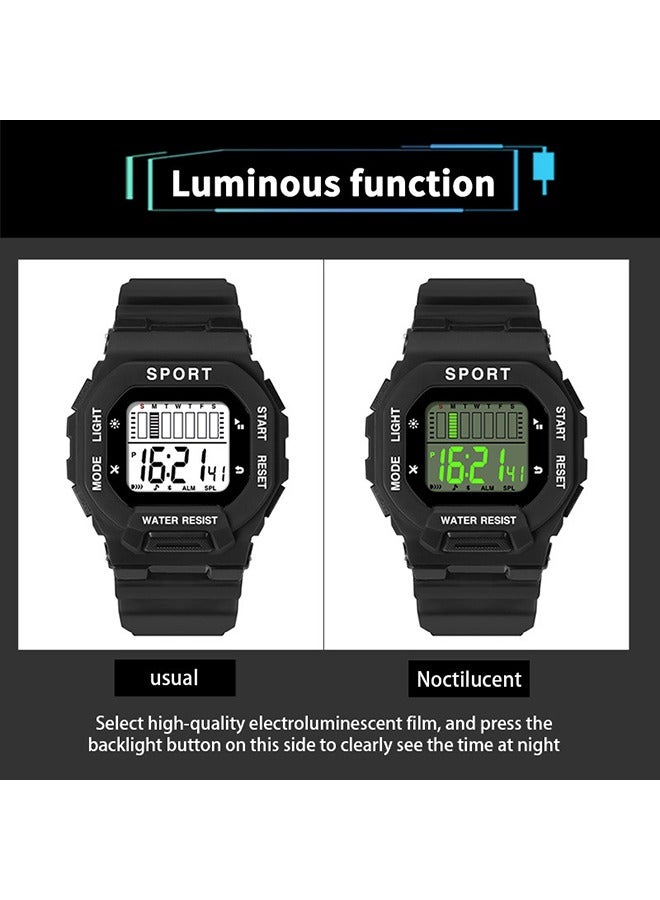 Kids Multifunction Sports Water Resistant Digital Watch Multicolour - Image 3