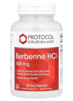 Protocol For Life Balance Berberine HCl 500 mg 90 Veg Capsules 