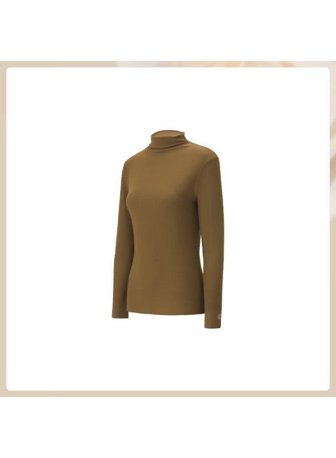 Maniform Women's Autumn Thermal Shirt, Small Turtleneck, Thickened Winter Antibacterial Comfortable Skin-friendly Base Layer - Image 2