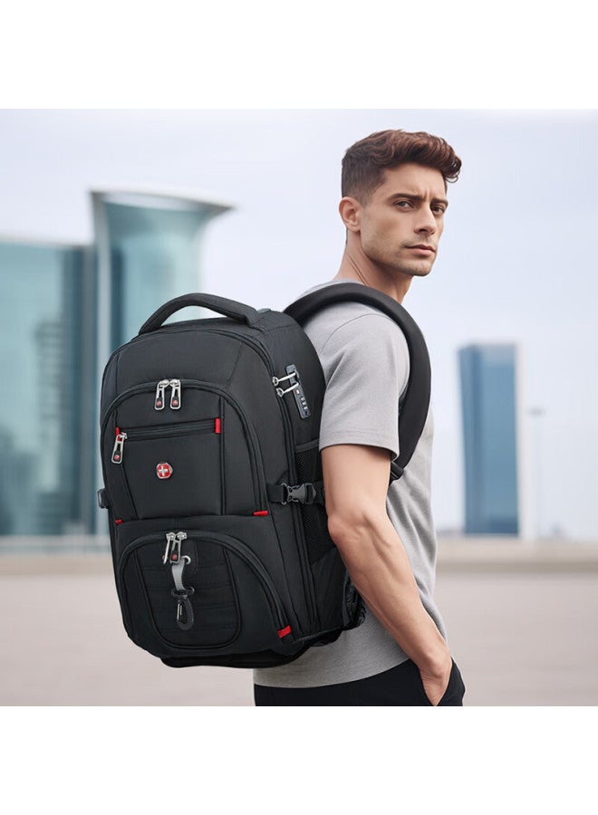 CROSS+GEAR Crossgear Backpack With Wheels, 17.3-inch Laptop Bag, Luggage Bag, Carry-on Bag, Student Backpack, Large Capacity Business Travel Bag - Image 1