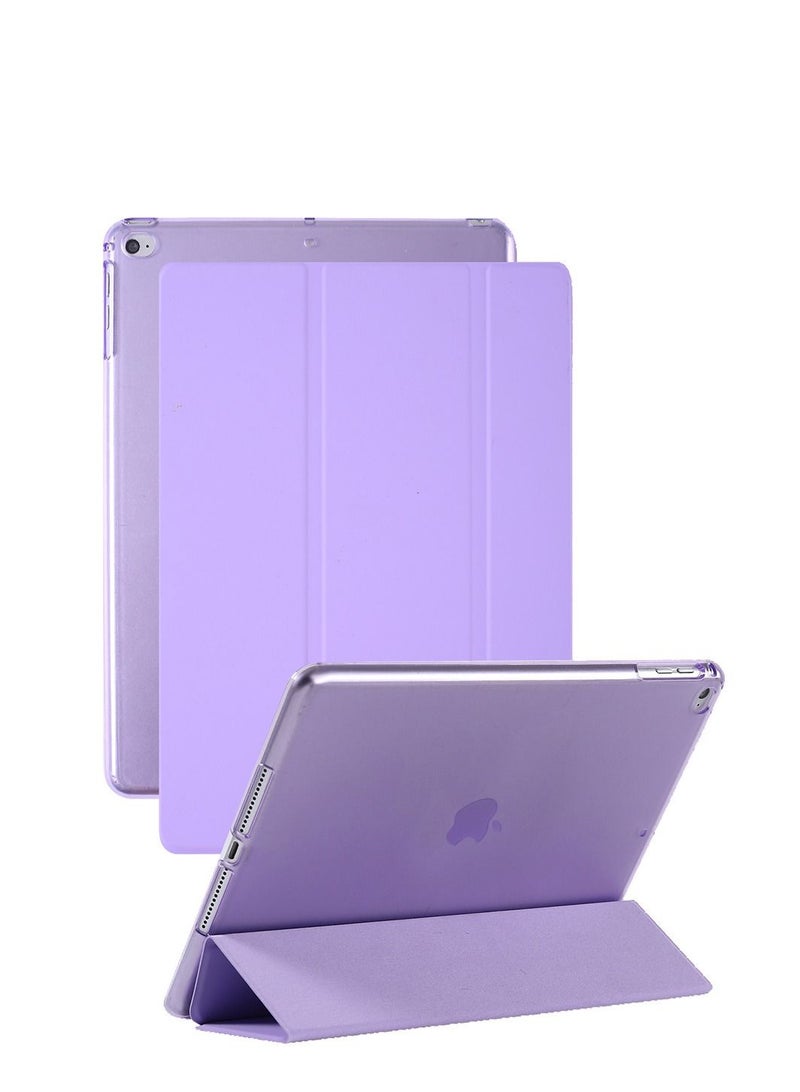 Purple iPad Three Fold Intelligent Sleep Hard Shell