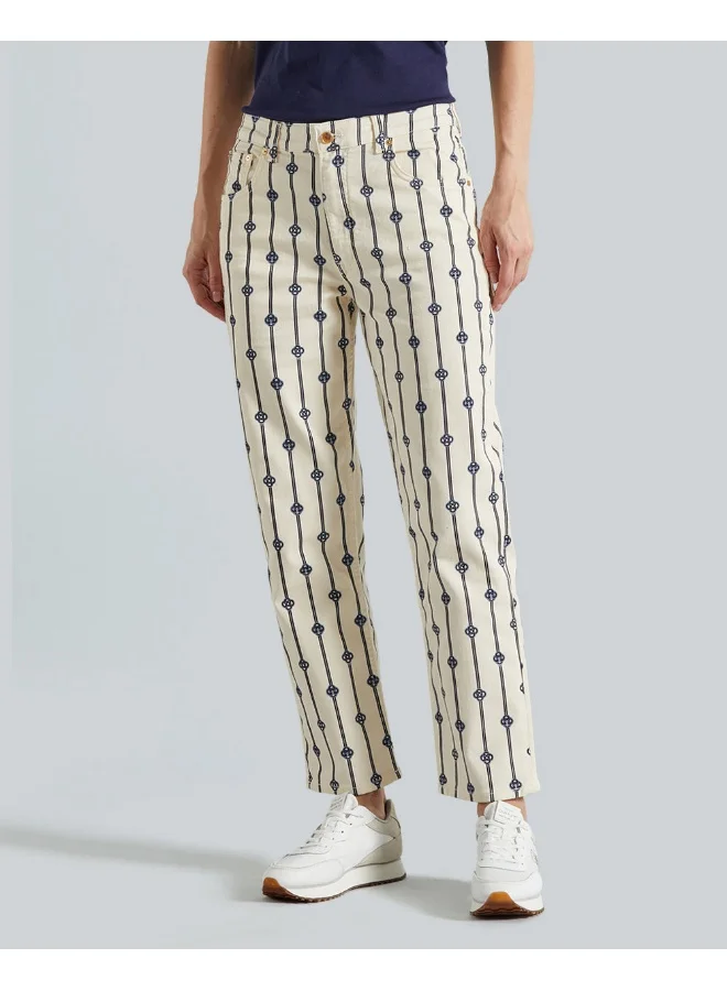GANT Straight Monogram Striped Jeans