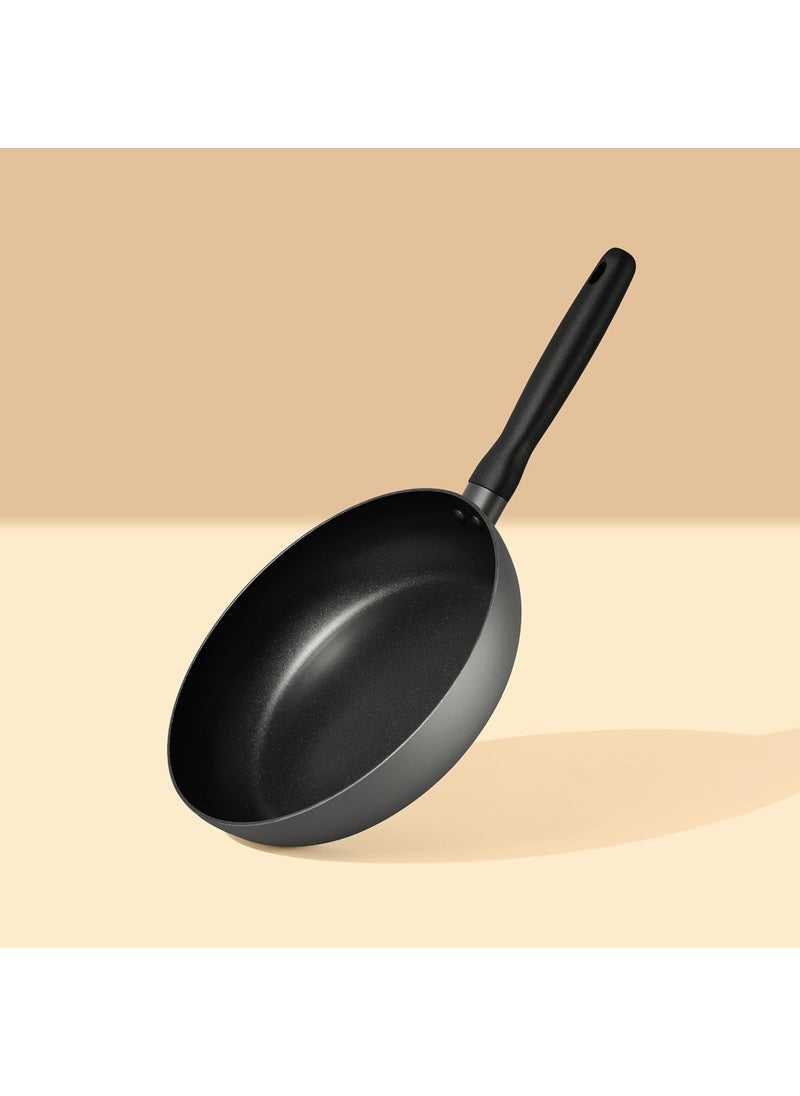 MEYER Meyer Bauhaus Aluminum Nonstick Casserole with Lid 24cm + Frypan 26cm Cookware Set | Non Stick Cookware Set | Cooking Set for Kitchen | Non Stick Pan | Induction Cookware, Grey  - Image 3