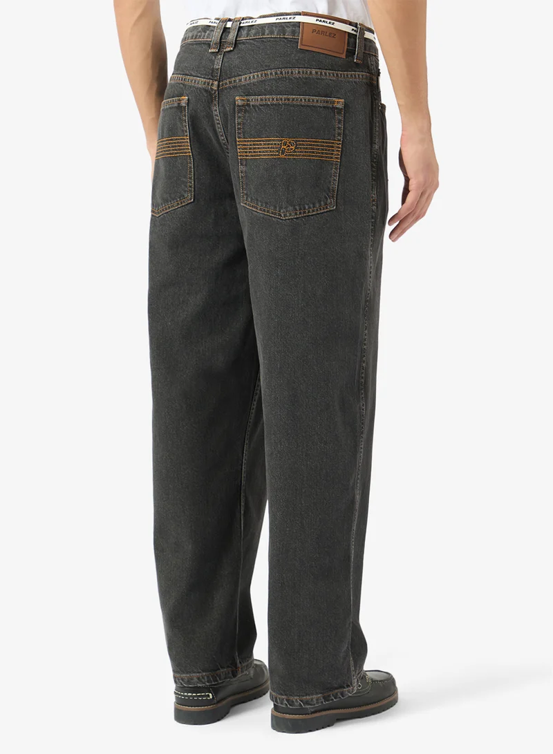 Parlez  Indy Denim Jeans Mid Black Wash for Men | Best Price UAE