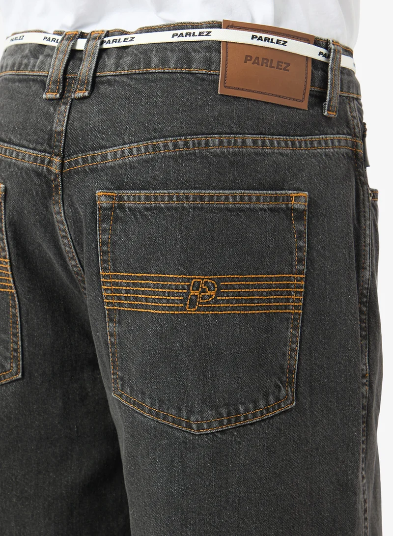 Parlez  Indy Denim Jeans Mid Black Wash for Men | Best Price UAE