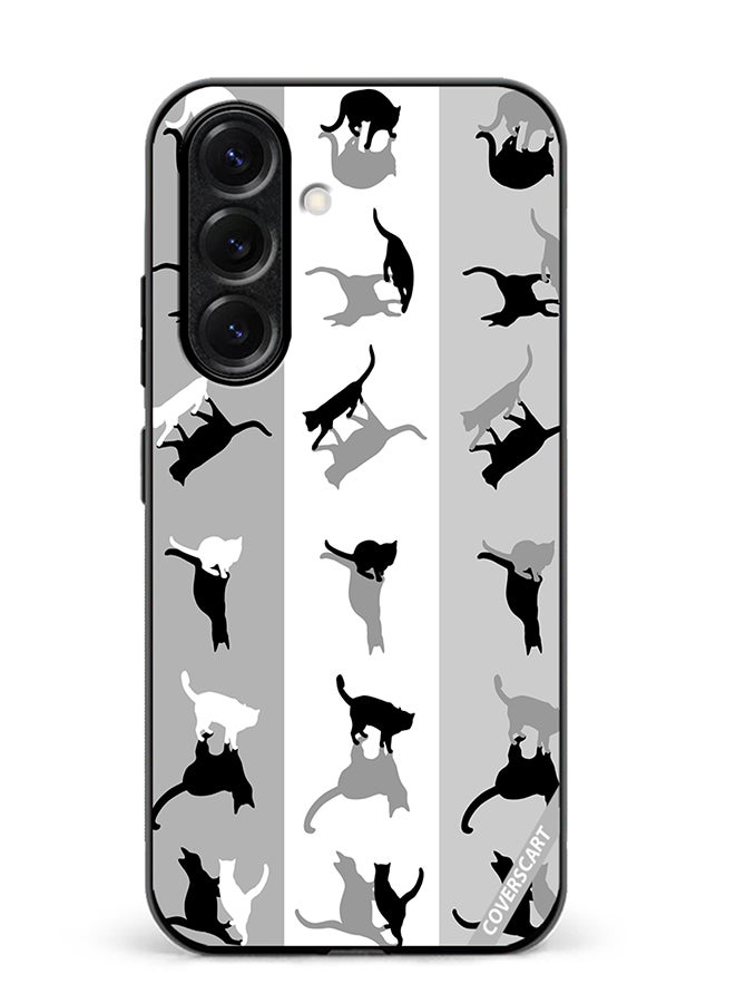 VR CREATIVE Protective Case Cover For Samsung Galaxy S25 Cats Spook Design Multicolour