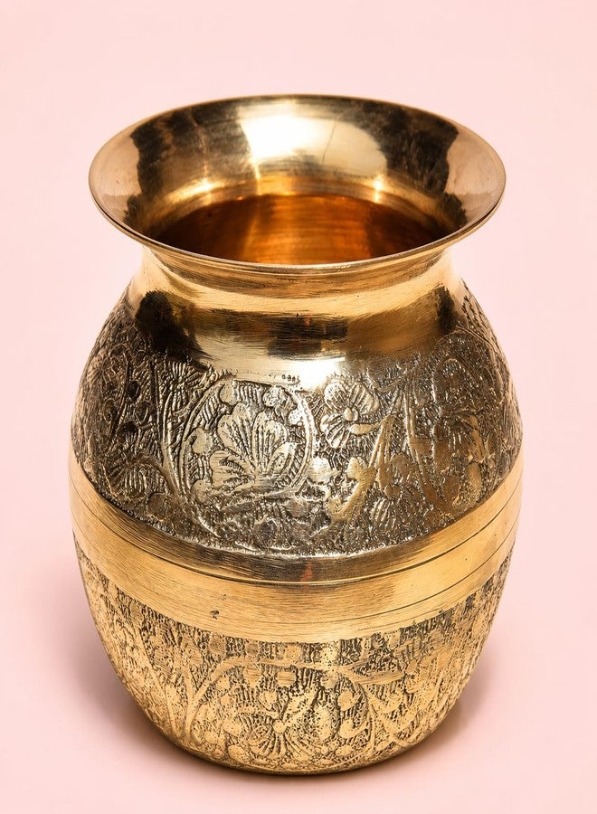 بيور سورس انديا إناء بيور سورس إنديا النحاسي للطقوس الدينية والزينة (650 مل) (4.25 بوصة) - Image 5