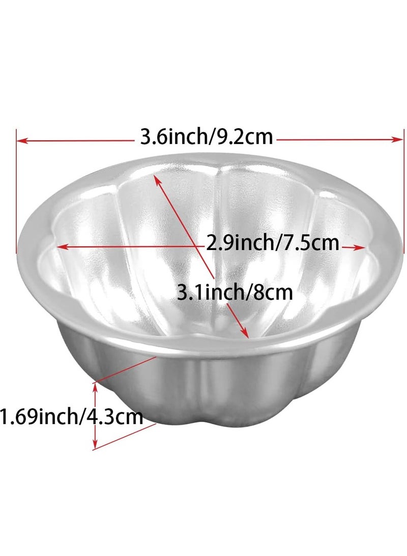 6pcs Caramel Cream Mold Cup Cake Molds Aluminum forJello Nonstick Pudding Pan Cupcake Muffin Cups Cake Tartlets Baking Tool - Image 4