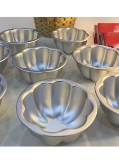 Generic Caramel Cream Mold Set of 6 Aluminum Authentic  - Image 1