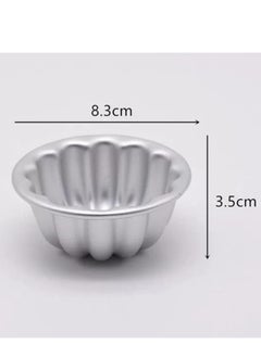 Generic Caramel Cream Mold Set of 6 Aluminum Authentic  - Image 4