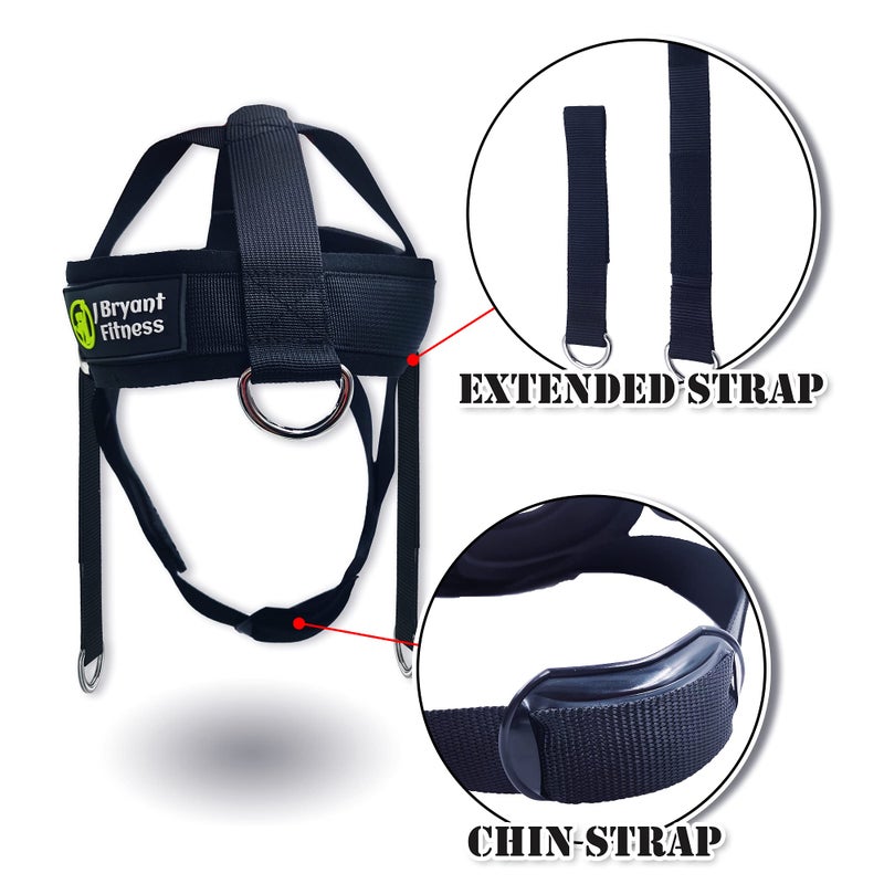 J Bryant Neck Harness Head Weight Lifting with Chain Adjustable Strap Neck Exercise Equipment - Image 3