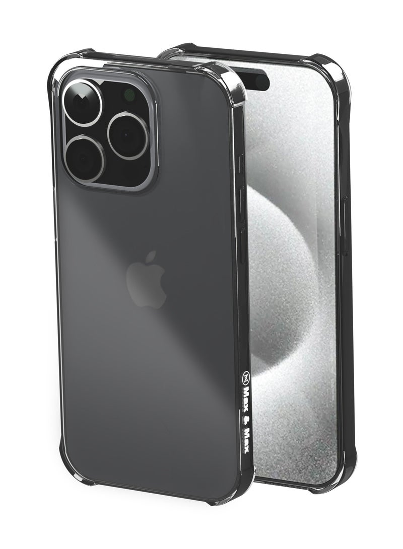 vesus Protective Case For iPhone 15 Pro Max Waterproof texture tPU Phone Case(Transparent)  - Image 1