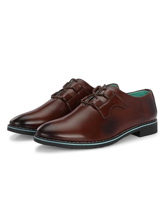 NOAK Handcrafted Derby Brown with Criss Cross Lacing|11UK - Image 3