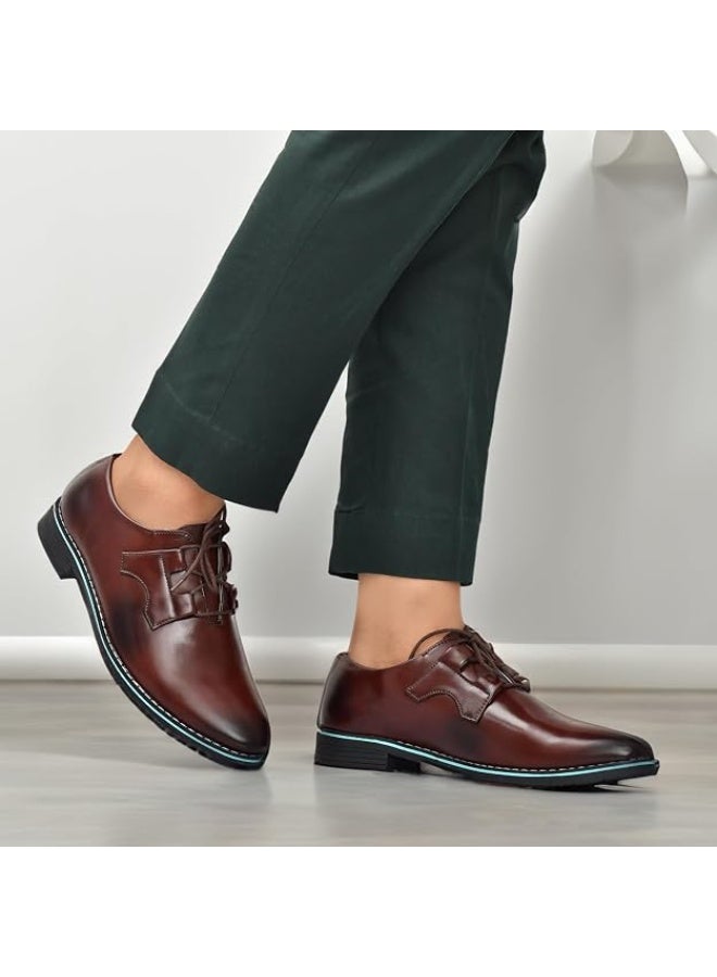 NOAK Handcrafted Derby Brown with Criss Cross Lacing|11UK - Image 4