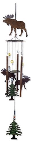 Sunset Vista Designs Wilderness Wonders Moose Wind Chime, 28-Inch Long - Image 4