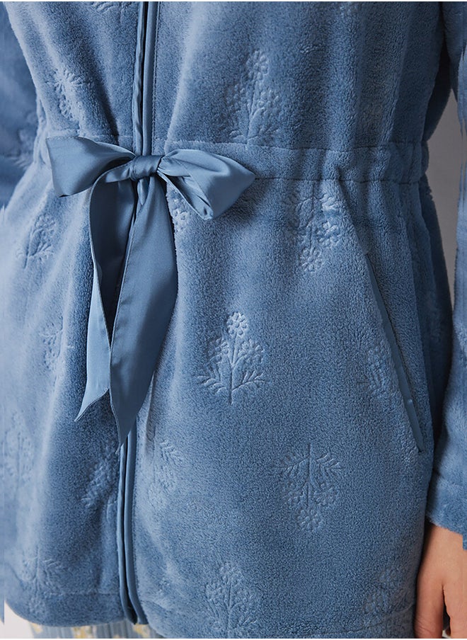 women'secret - Flower Printed Short Robe - Image 1