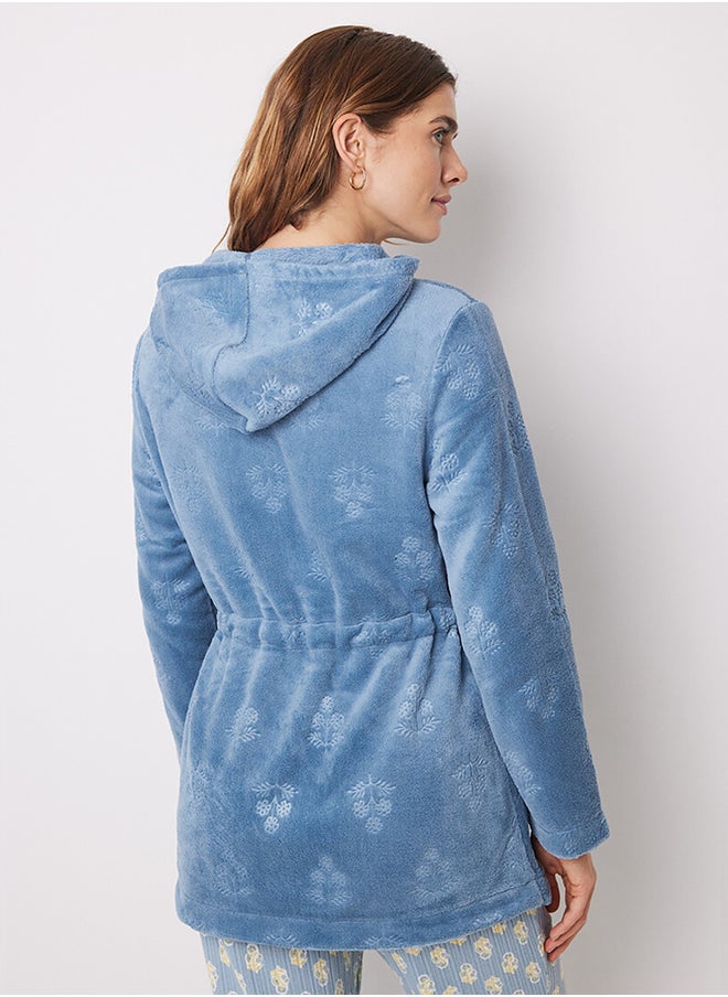 women'secret - Flower Printed Short Robe - Image 1