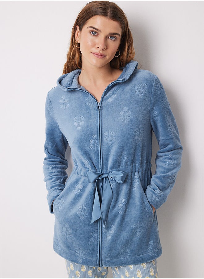 women'secret - Flower Printed Short Robe - Image 1