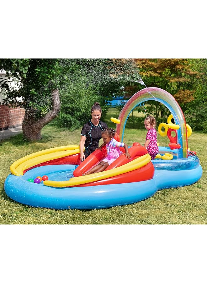 انتكس مركز لعب حلقات قوس قزح متعدد الألوان - Image 2