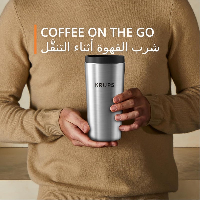 KRUPS Simply Brew 4-in-1 | Drip Coffee Maker | 3 Brewing Options | Heat-Resistant Glass Carafe | Travel Mug | KM207DM0 - Image 4