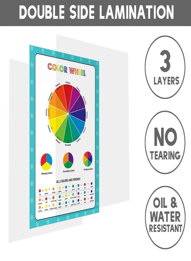 Traceease Educational Poster For Elementary School, Pack Of 25 Large 11 x 17 Inches Laminated Kids Learning Posters USA & World Maps-Solar System- Periodic Table- Math & more - Great for Classroom-FB - Image 5