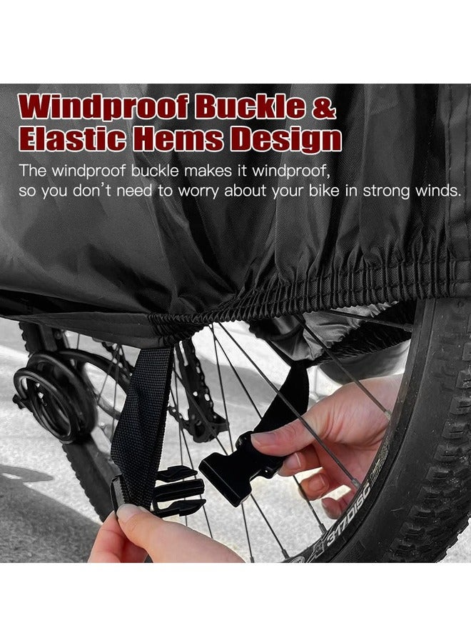 صاروخ فلاير غطاء دراجة نايلون مقاوم للماء 200x70x110 سم - واقي أمطار دراجة نارية لجميع الأحوال الجوية، تخزين سفر مضغوط للدراجات/الدراجات الكهربائية/السكوتر، خفيف الوزن 0.34 كجم (مقاوم للشمس/الثلج/العواصف) - Image 3