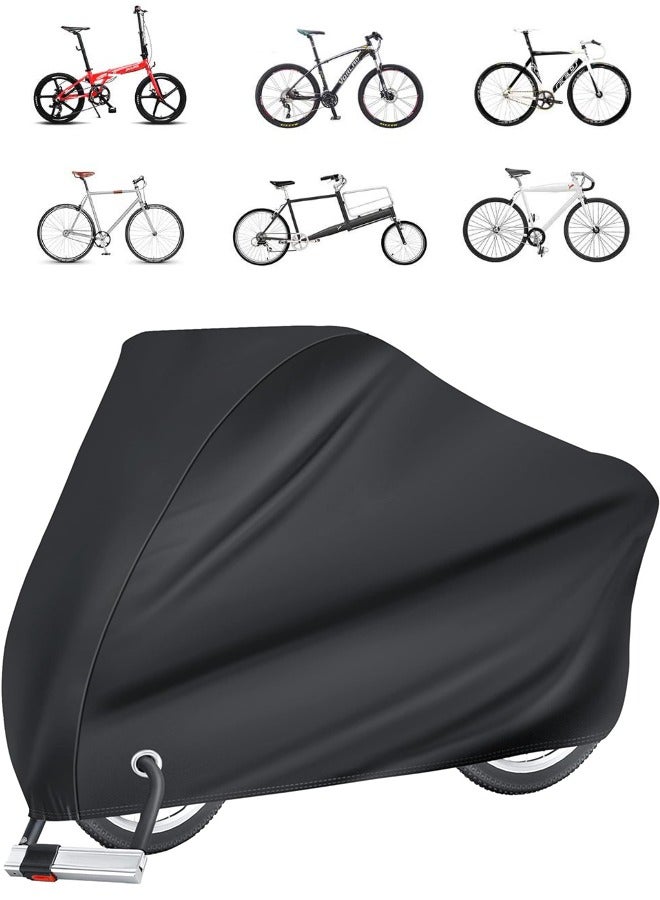 صاروخ فلاير غطاء دراجة نايلون مقاوم للماء 200x70x110 سم - واقي أمطار دراجة نارية لجميع الأحوال الجوية، تخزين سفر مضغوط للدراجات/الدراجات الكهربائية/السكوتر، خفيف الوزن 0.34 كجم (مقاوم للشمس/الثلج/العواصف) - Image 1