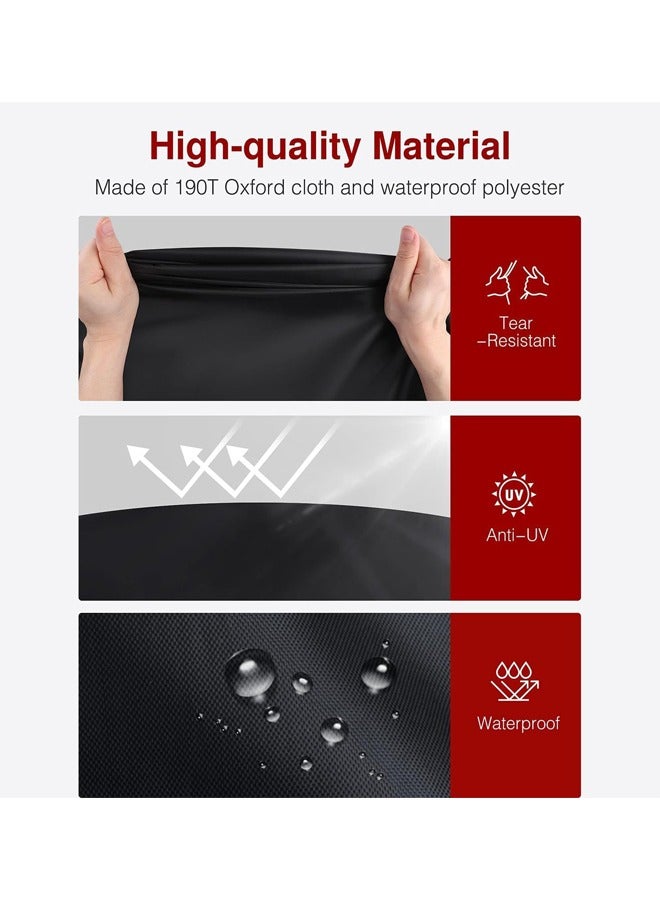 صاروخ فلاير غطاء دراجة نايلون مقاوم للماء 200x70x110 سم - واقي أمطار دراجة نارية لجميع الأحوال الجوية، تخزين سفر مضغوط للدراجات/الدراجات الكهربائية/السكوتر، خفيف الوزن 0.34 كجم (مقاوم للشمس/الثلج/العواصف) - Image 4