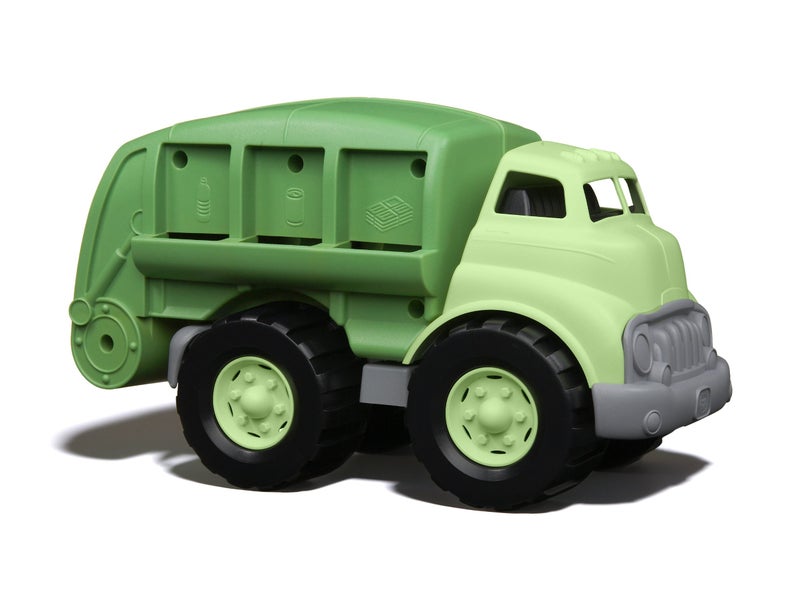 Green Toys Recycling Truck in Green Color BPA and Phthalates Free Garbage Truck for Improving Gross Motor Fine Motor Skills Kids Play Vehicles - Image 2
