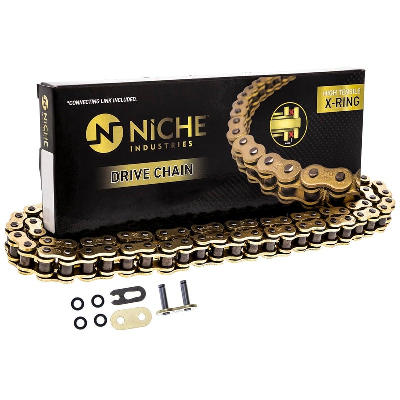 NICHE Gold 428 X-Ring Chain 94 Links with Connecting Master Link - Image 4
