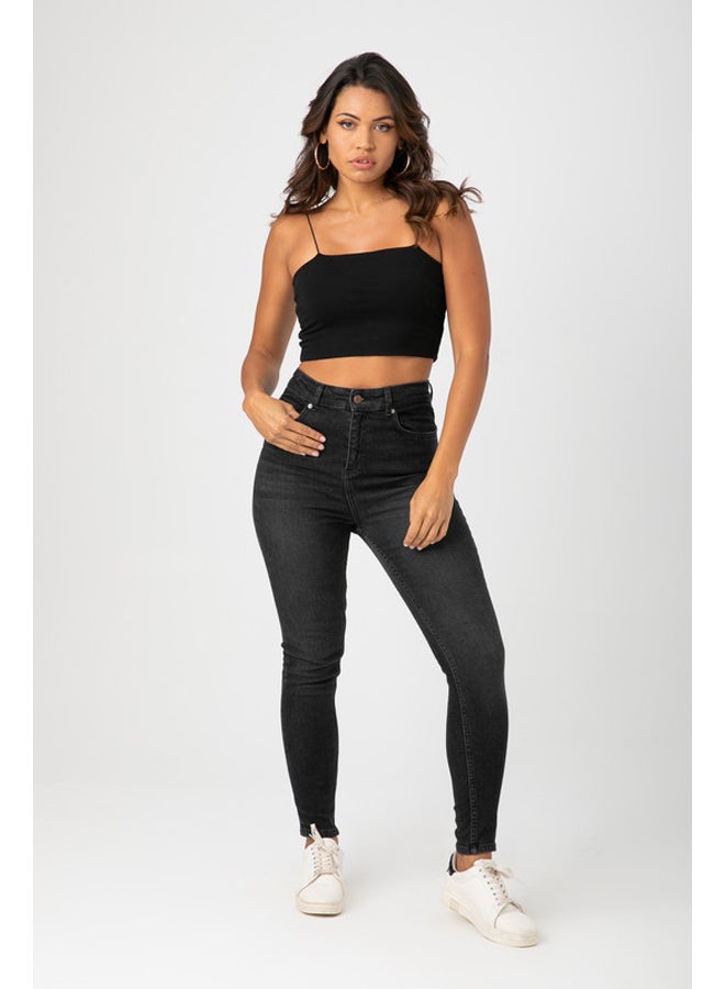 Marco Bergamo جينز نسائي ضيق بخصر عالٍ - Image 1