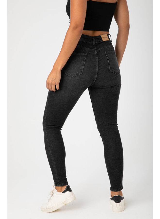 Marco Bergamo جينز نسائي ضيق بخصر عالٍ - Image 4