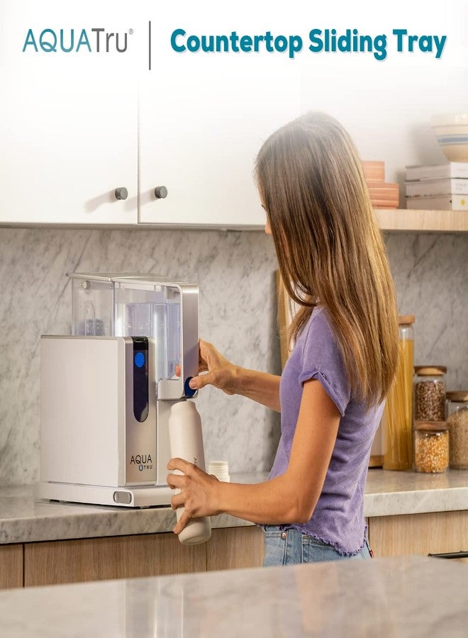 AQUA TRU AquaTru Countertop Sliding Tray for AquaTru Classic and Connect Water Purifiers - Saves Space by Sliding Under Cupboards - Image 4