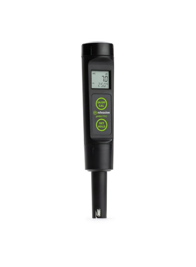 ميلواكي جهاز اختبار الحموضة ودرجة الحرارة Milwaukee pH55 PRO المقاوم للماء مع ATC – مسبار قابل للتبديل ودقيق ومحمول - Image 4