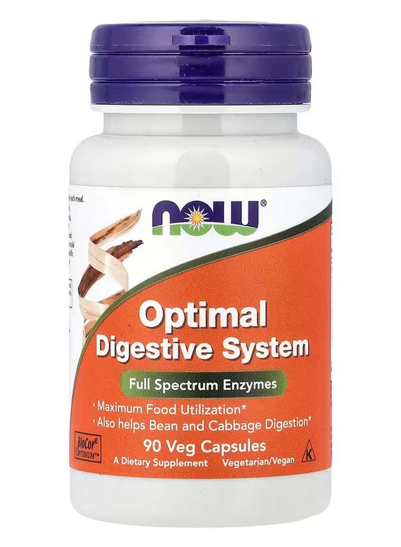 now Optimal Digestive System, 90 Veg Capsules - Image 1