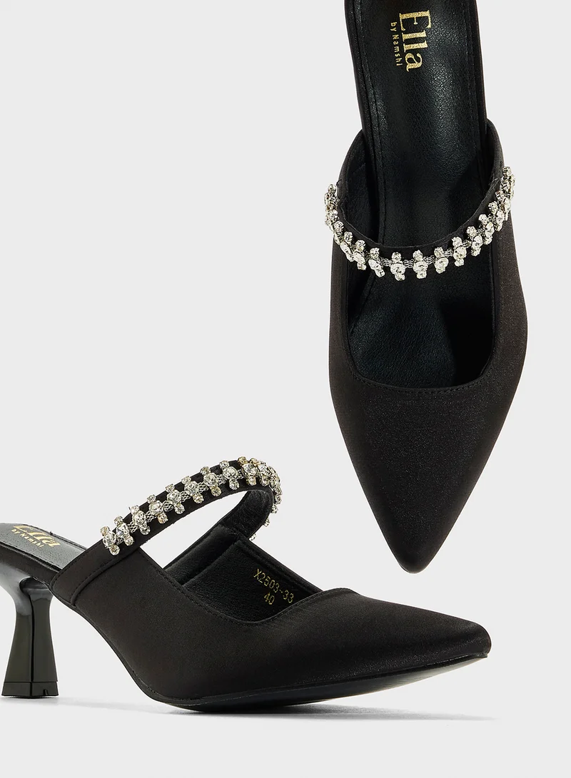 Ella Limited Edition Diamante Heeled Pump