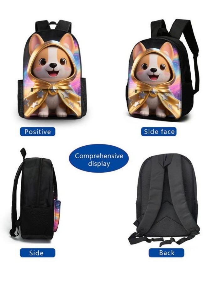 Bright Li Fire Unlock the new fashion of childish fun! Three-piece set of bags, cartoon elements for children and teenagers (students, children, friends' outings, mountain climbing, schooling, etc. can be used) - 29 - Image 3