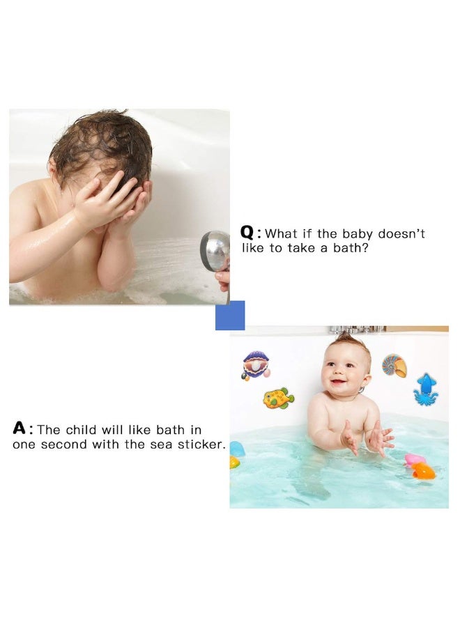 Secopad 20PCS Non Slip Bathtub Stickers, Large Sea Adhesive Kids Anti Slip Decal Threads for Shower and Bath Tub with Premium Scraper - Image 3