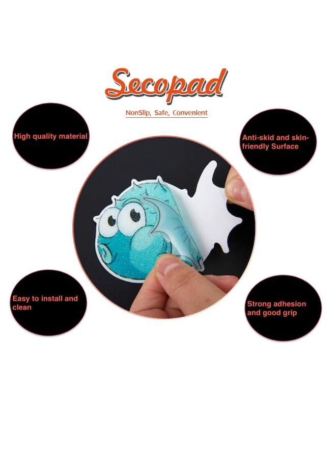 Secopad 20PCS Non Slip Bathtub Stickers, Large Sea Adhesive Kids Anti Slip Decal Threads for Shower and Bath Tub with Premium Scraper - Image 2