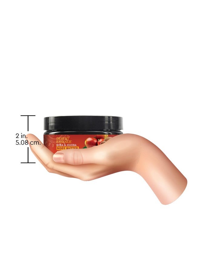 زبدة الجسم من ديزرت إيسنس، بزبدة الشيا والجوجوبا، 7.5 أونصة، حمض الهيالورونيك وزيت القهوة، مرطب ومغذي بعمق، غني بمضادات الأكسدة، مستخلصات نباتية غنية بالرطوبة، زبدة الشيا وزيت الجوجوبا - Image 5