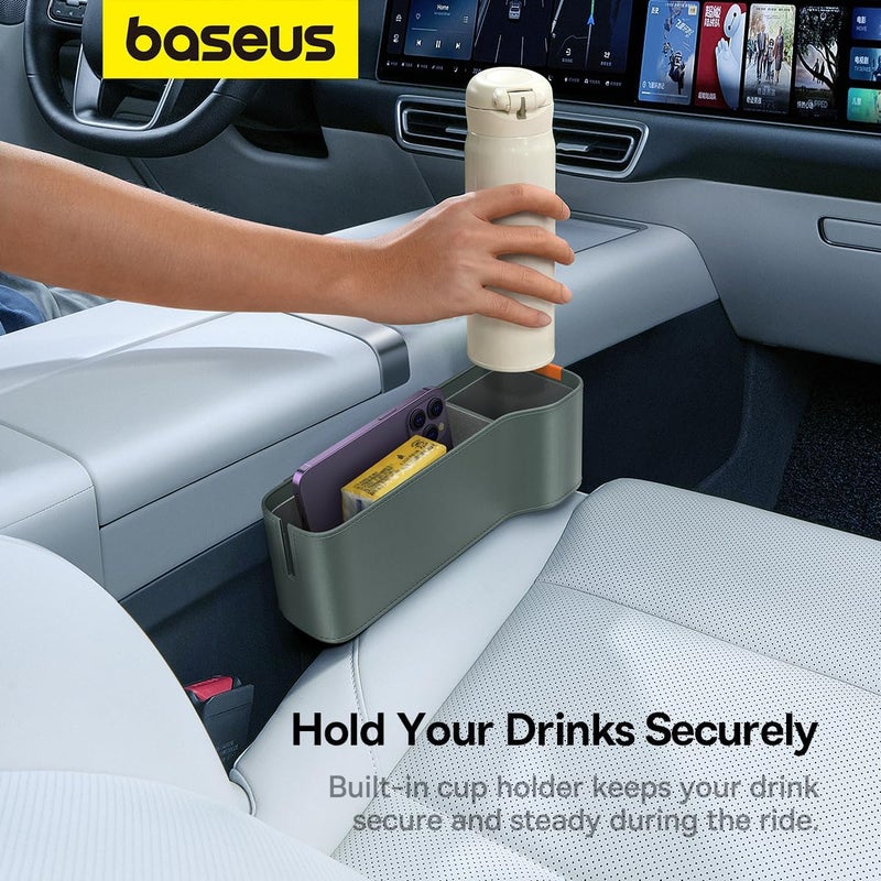 Baseus OrganizeFun Series Car Console Storage Organizer Frosted Gray - Image 5