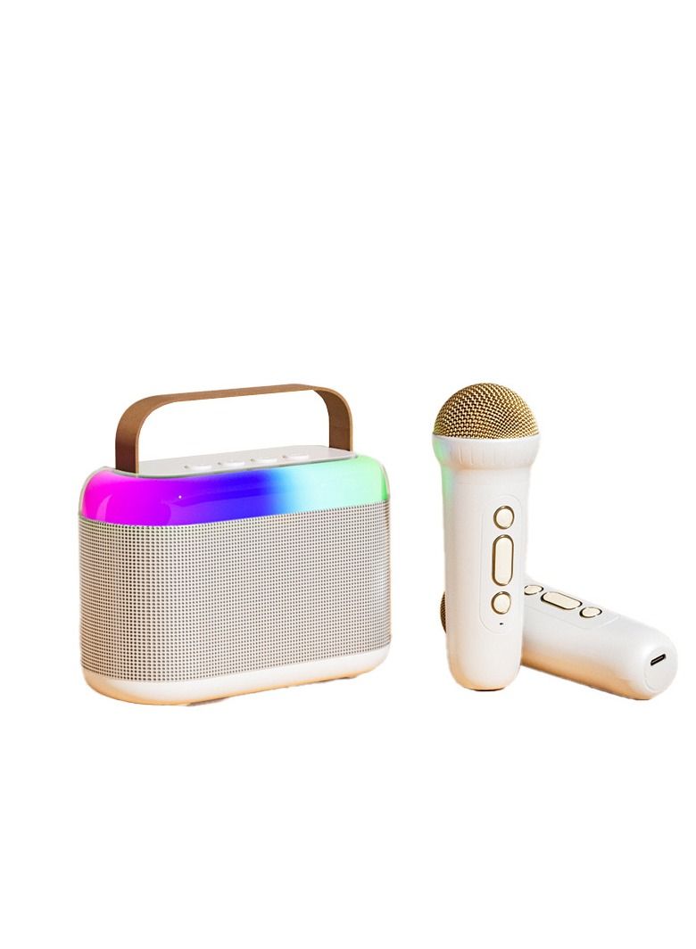 GULFLINK Portable Bluetooth Speaker with Microphone Set White - Image 1
