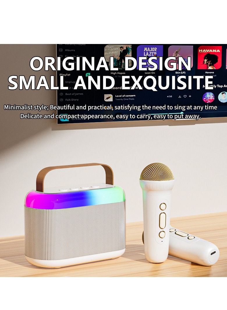 GULFLINK Portable Bluetooth Speaker with Microphone Set White - Image 2