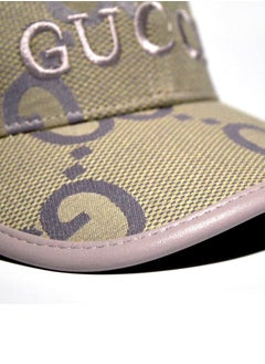 GUCCI Gucci GG Monogram Canvas Baseball Cap - Beige & Light Pruple  - Image 2