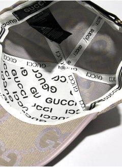 GUCCI Gucci GG Monogram Canvas Baseball Cap - Beige & Light Pruple  - Image 5
